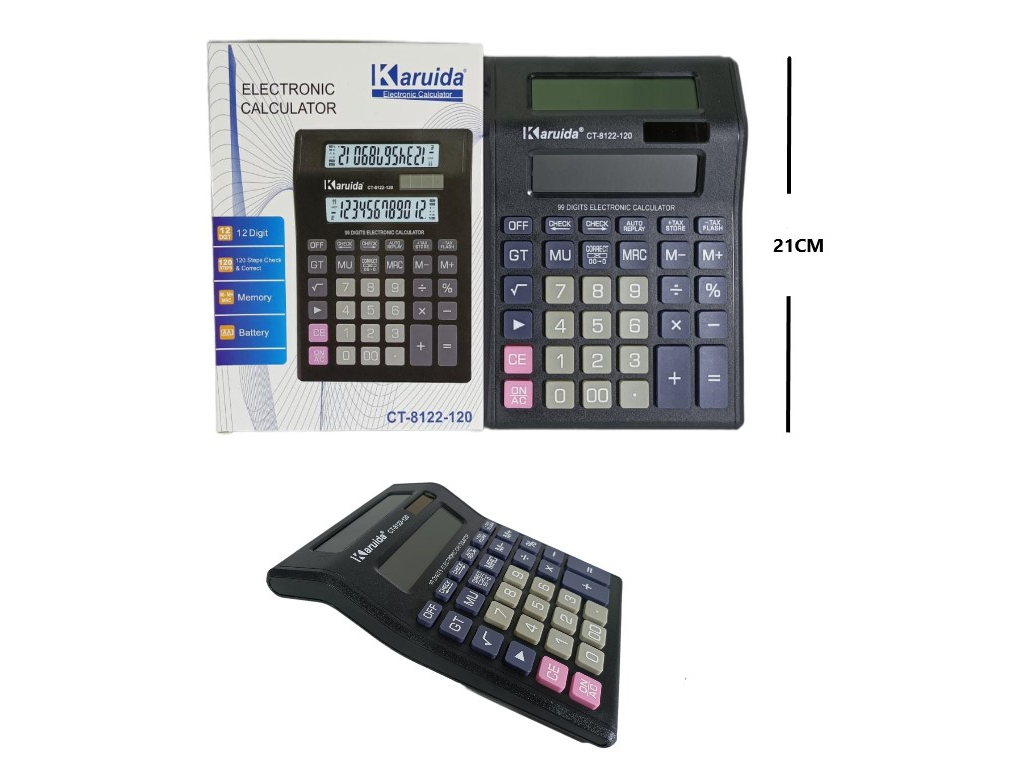 CALCULADORA KARUIDA DOBLE VISOR 12 DIGITOS
