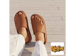 SANDALIA CUERO CAMEL TREND