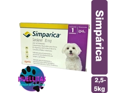 SIMPARICA COMPRIMIDO 2,5 A 5KG