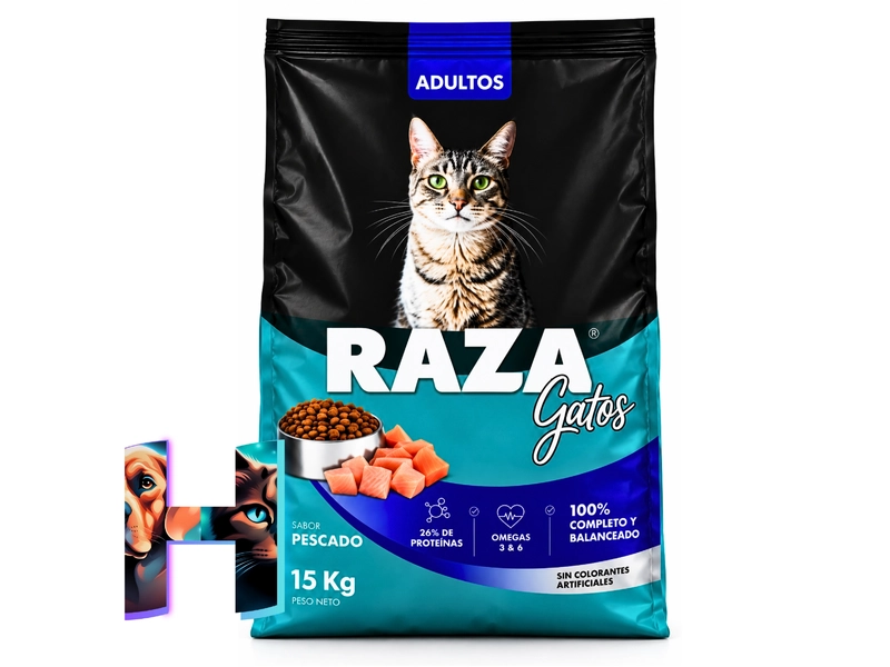 Raza Gato Pescado x15Kg