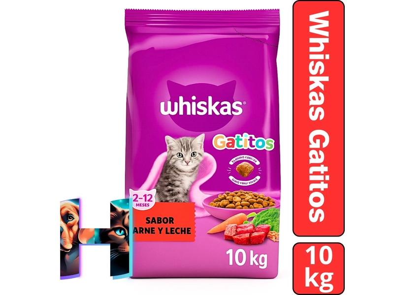 Whiskas Gatitos Carne y Leche x10 Kg