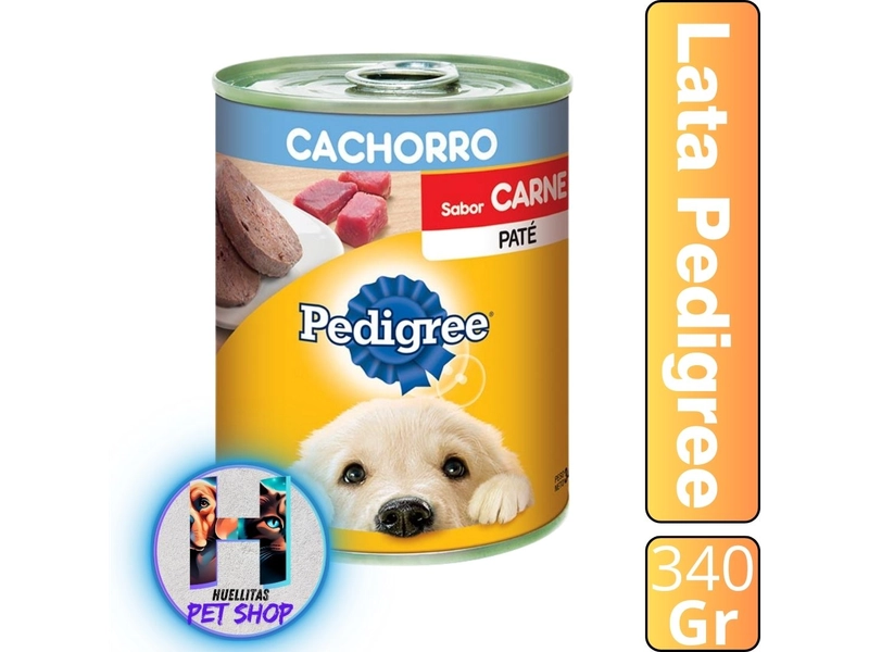 LATA PEDIGREE CACHORRO X 340G