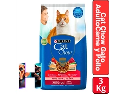 Cat Chow Gato Adulto Carne y Pollo x3kg