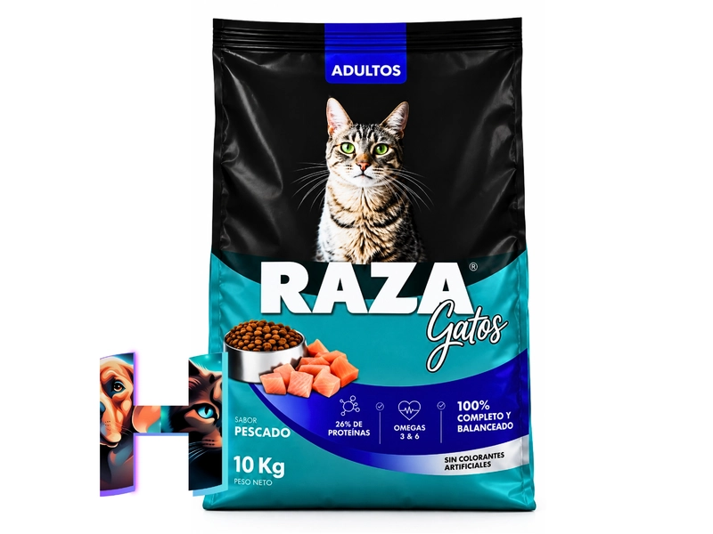 Raza Gato Pescado x 10kg