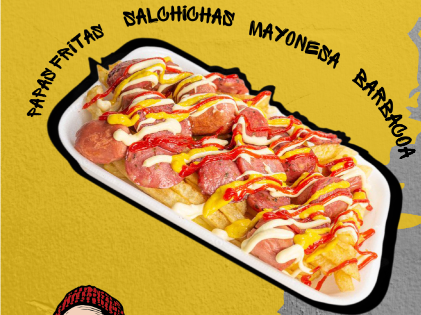 SALCHIPAPA CON ADEREZOS