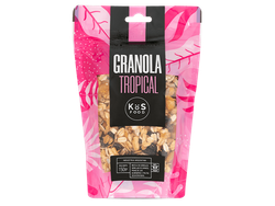Granola Tropical (Chips de banana, pasas de uva, almendras, manzana, girasol)