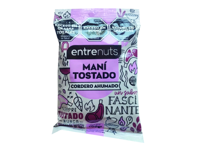 Mani Saborizados - Cordero Ahumado - ENTRENUTS x 100grs - Sin TACC