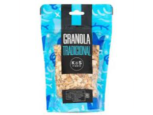 Granola Tradicional (Copos de maíz, almendras, maní, manzana, girasol)