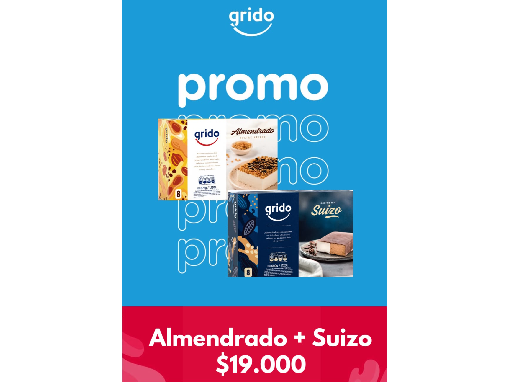Postre Almendrado + Bombon Suizo