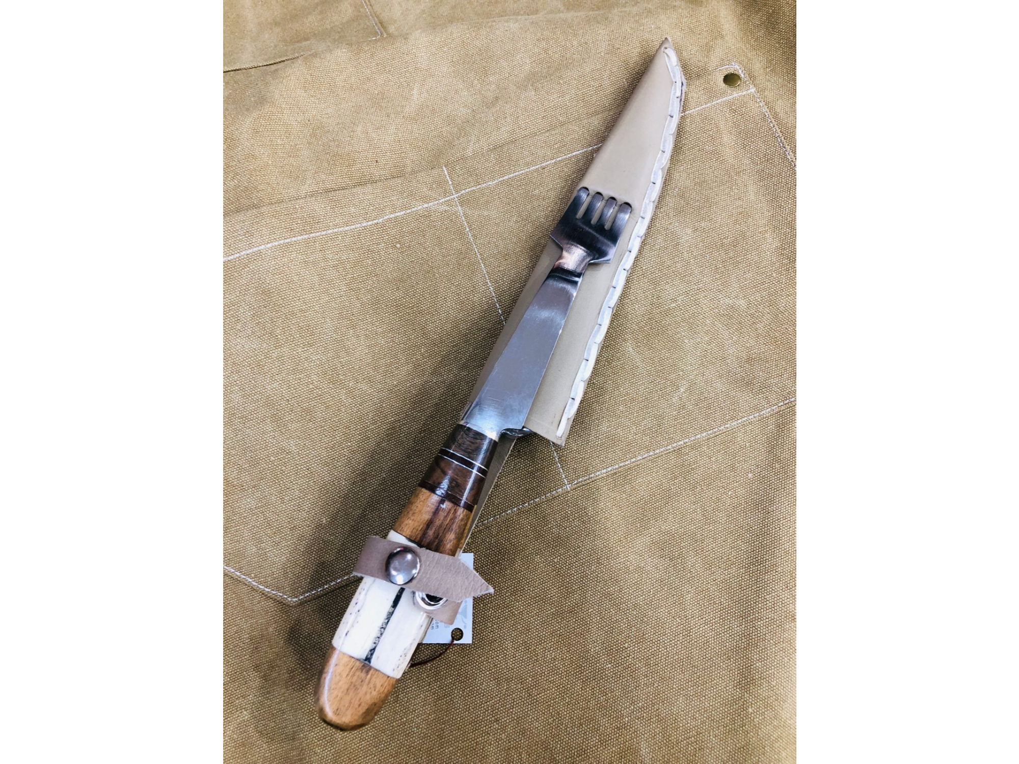 SET CUCHILLO Y TENEDOR ARTESANAL