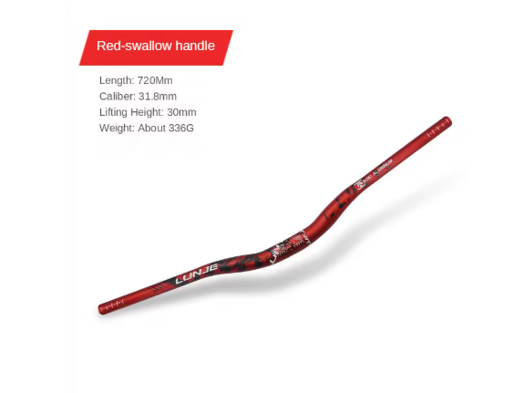 Manubrio Lunje 780mm Rojo