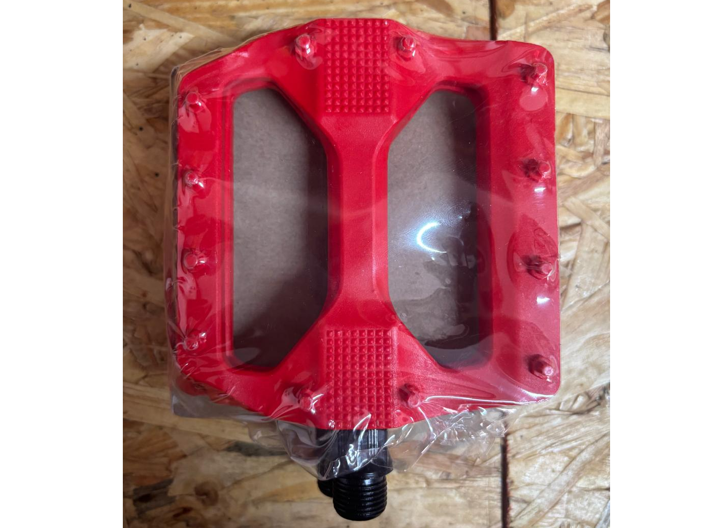 Pedales Stunt Plataforma Plastico 9/16 Color Rojo