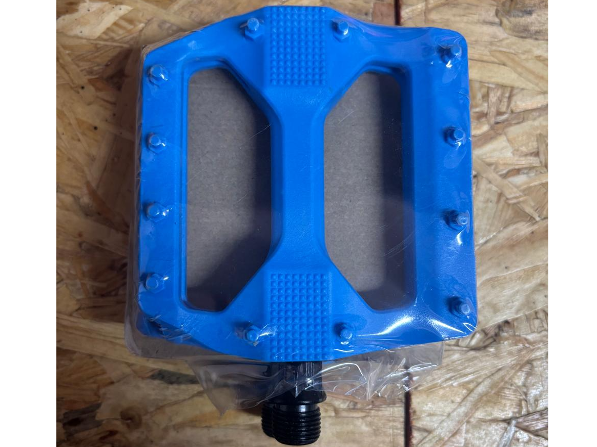 Pedales Stunt Plataforma Plastico 9/16 Color Azul