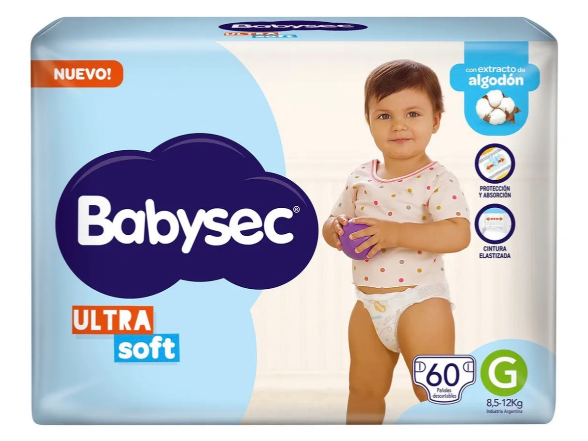 Babysec Ultra Soft G x60 unidades