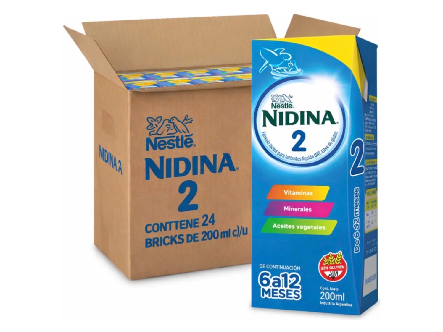 Nidina 2 brick x200 ml