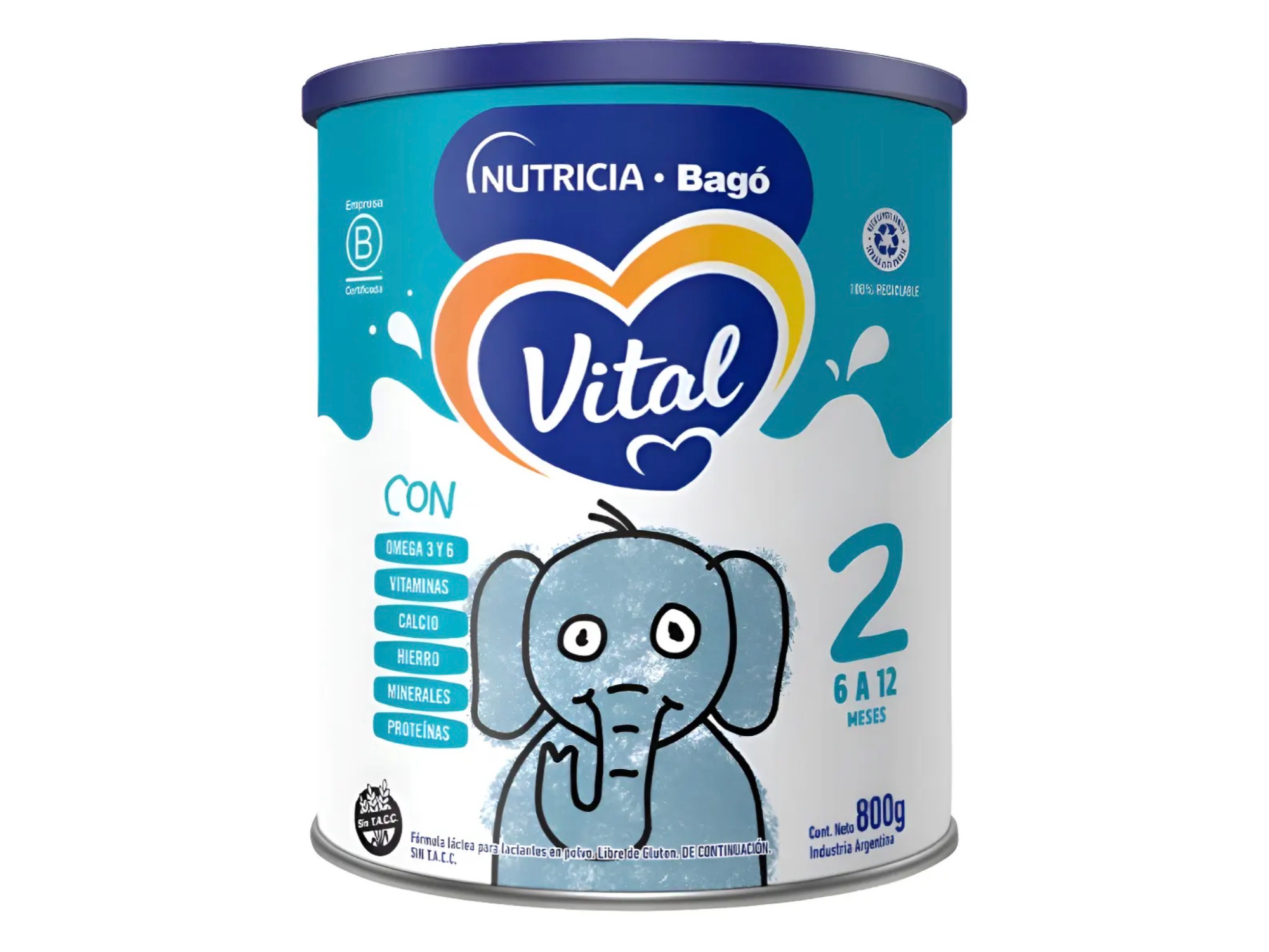 Vital 2 tarro x800 grs