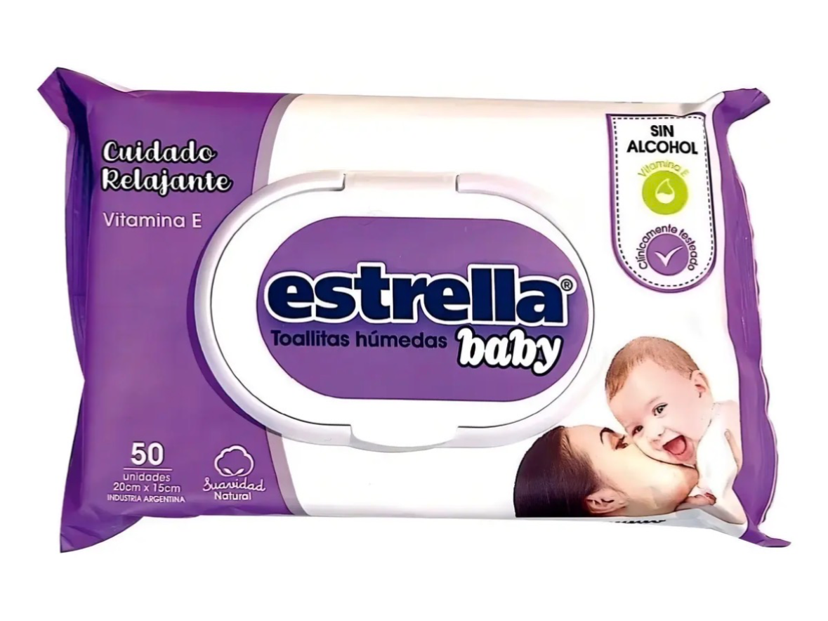 TH Estrella baby - Cuidado relajante x50 unidades de Rincón de pañales