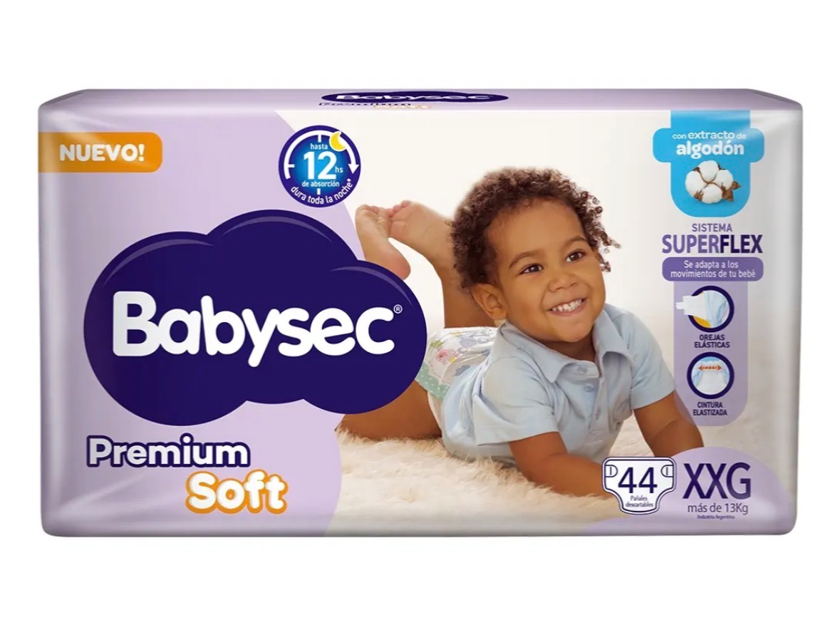 Babysec Premium Soft XXG x44 unidades