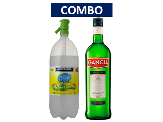 COMBO 1 GANCIA 950C + 1 SODA LIMONADA
