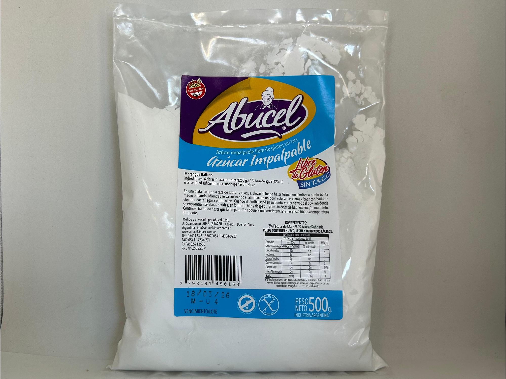 Azucar impalpable Abucel