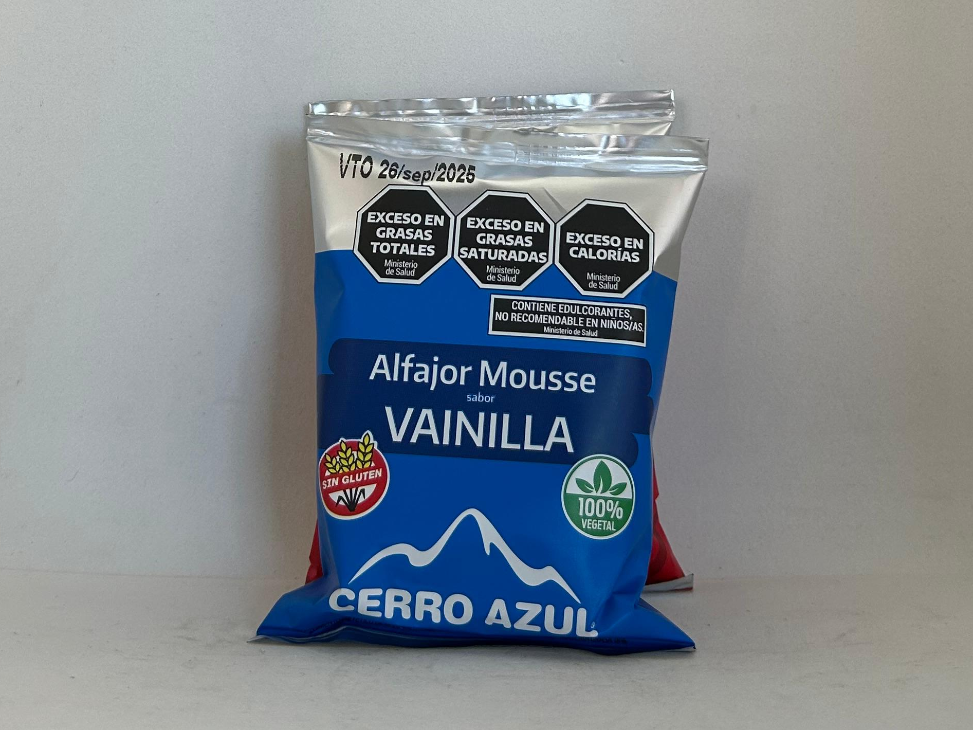 Alfajor vainilla Cerro Azul