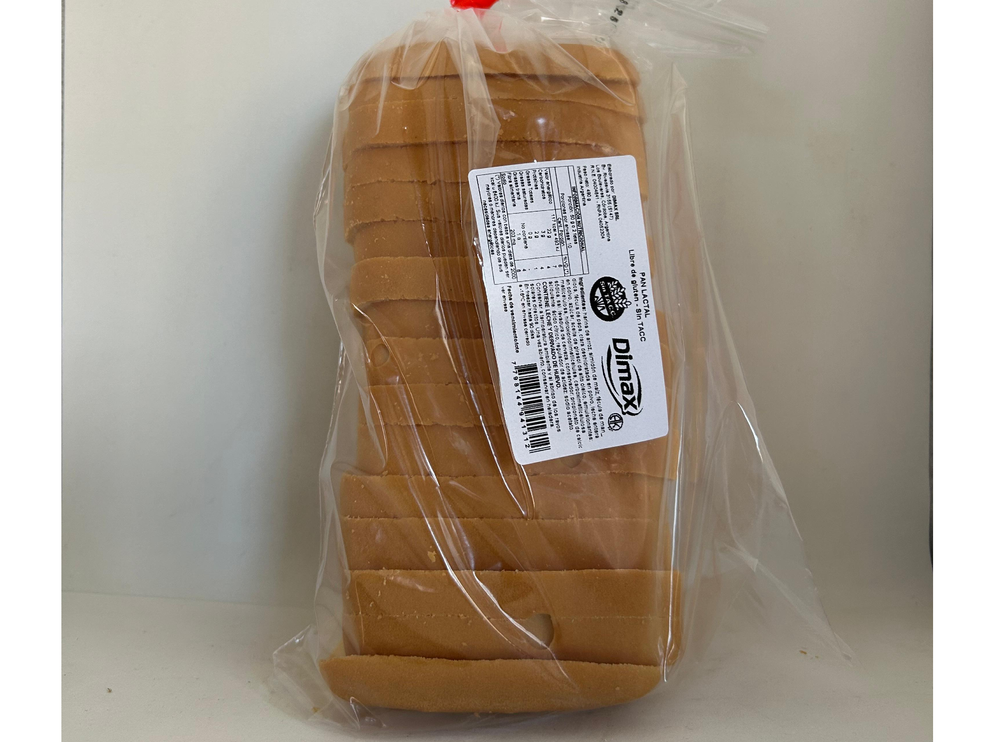 Pan rebanado Dimax
