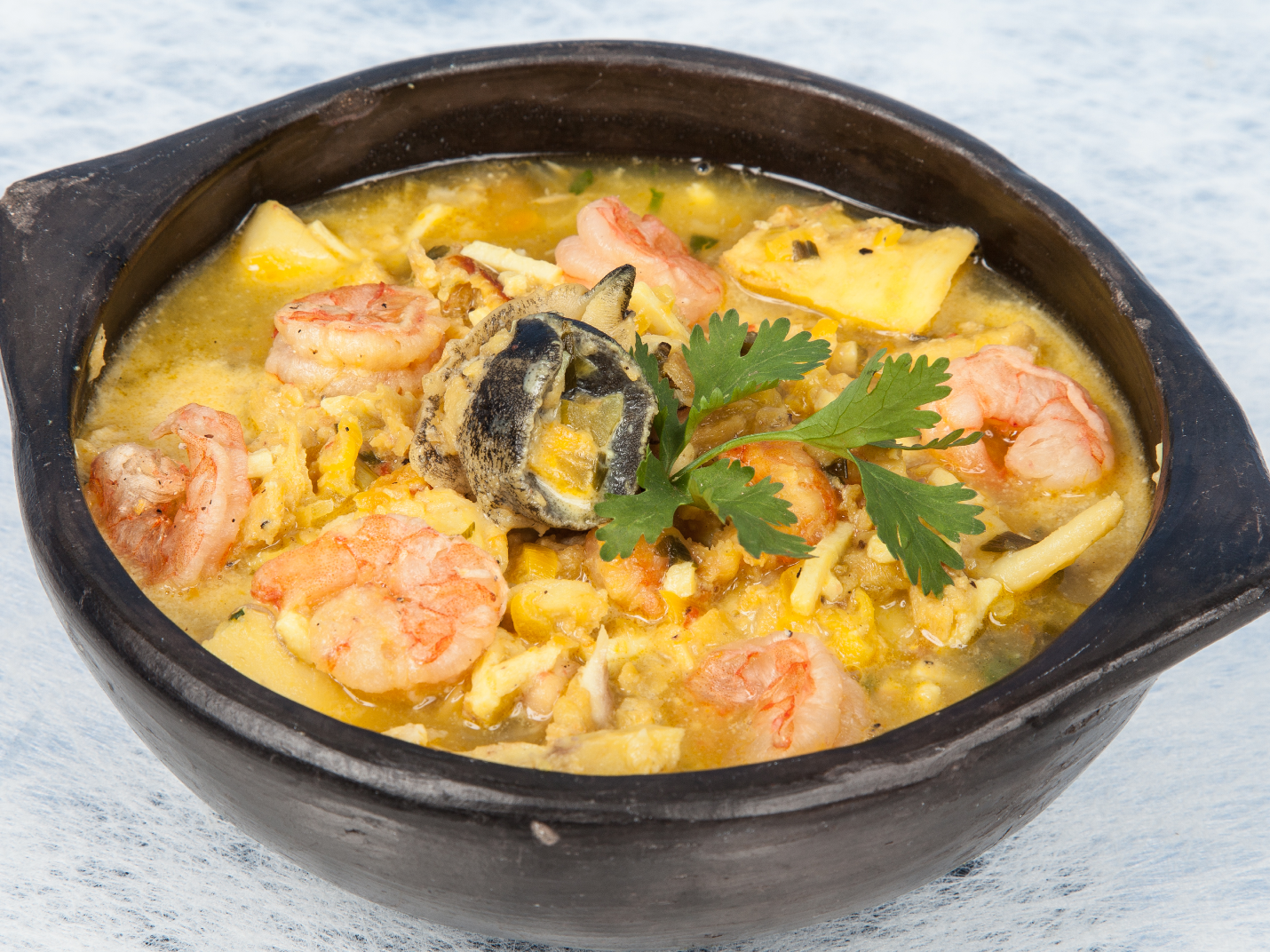 Cazuela de Marisco con Queso