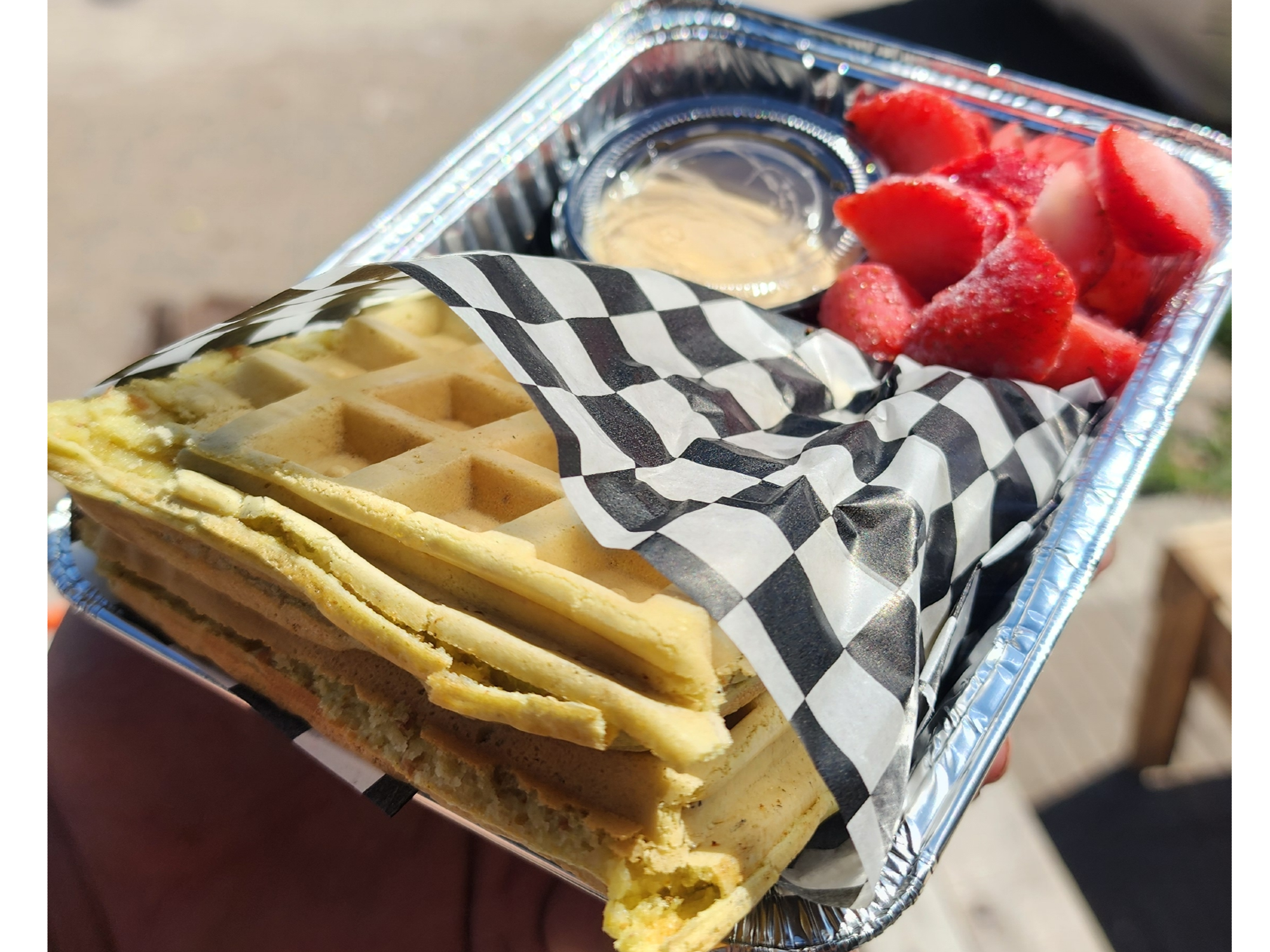 Waffle Con frutos rojos