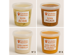 Pack de 4 sopas (Solo con la compra de los Combos de menús)