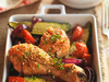 10. Pata muslo con mix de verduras asadas