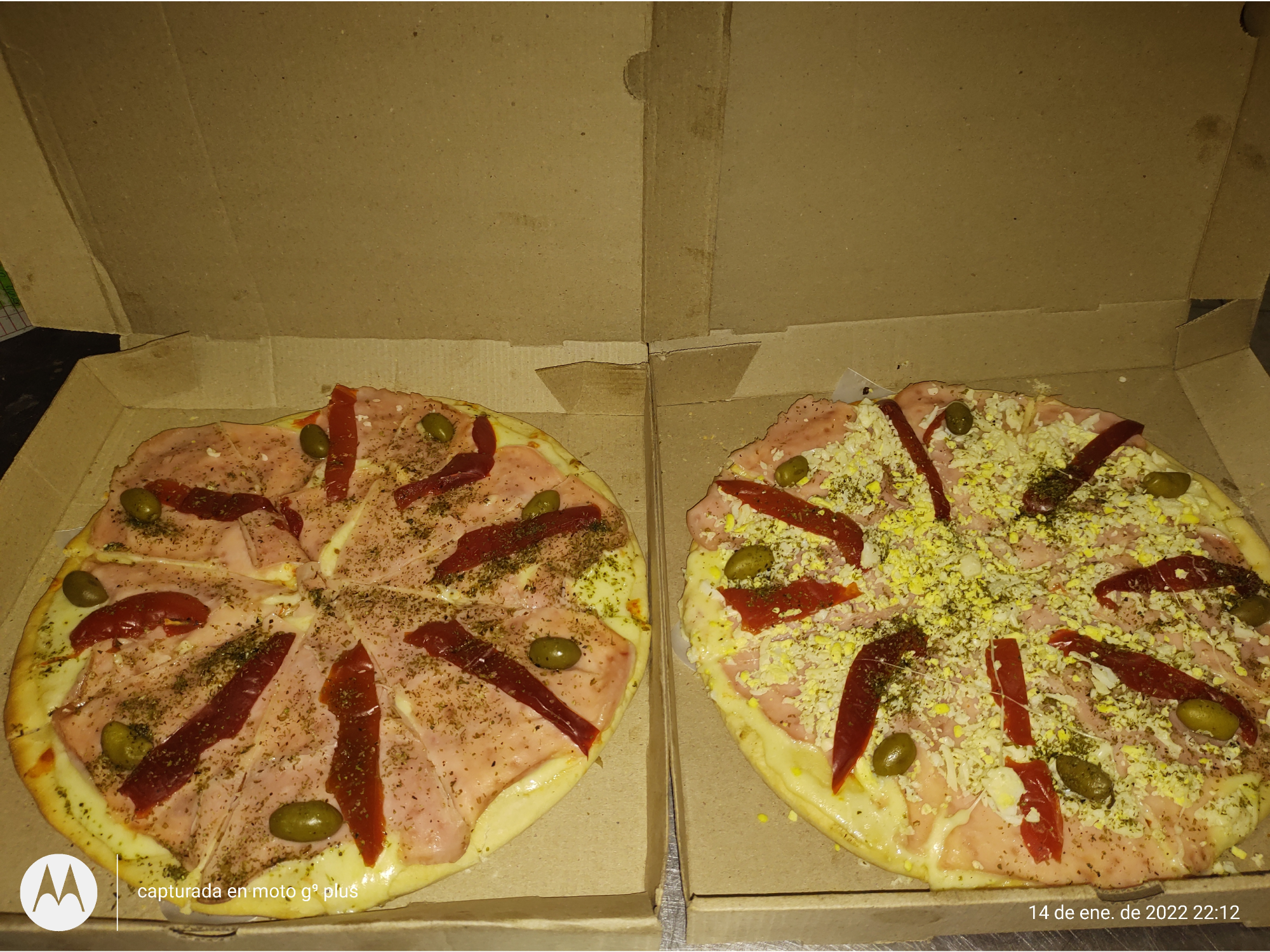 1 PIZZA ESPECIAL + 1 ESPECIAL CON HUEVO