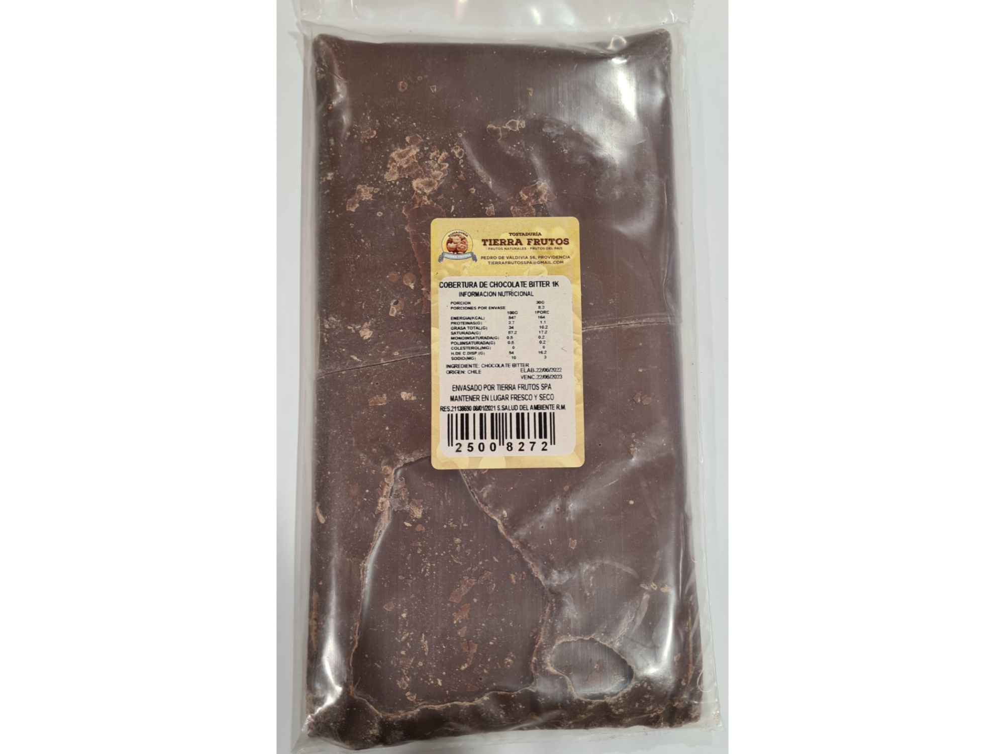 Cobertura chocolate bitter - 1 kg