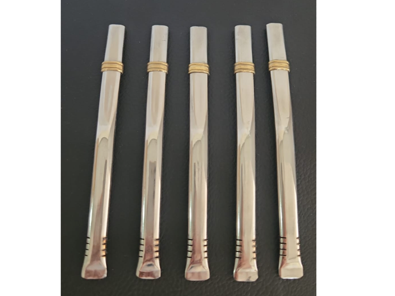 Bombilla Acero Chata