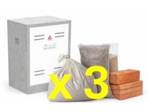 Combo x 3: Casillas + Materiales (x 3)