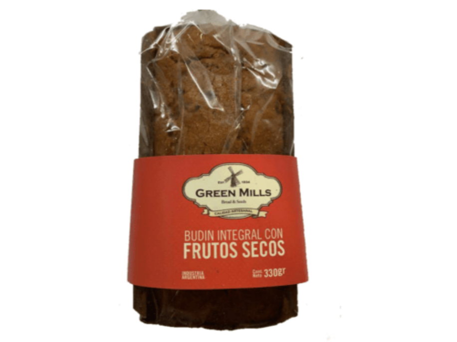 BUDIN INTEGRAL FRUTOS SECOS X 330 GRS