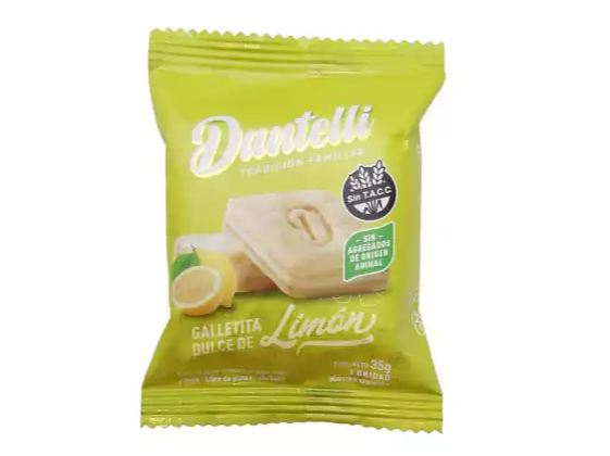 GALLETA  DULCE DE LIMON X 12 UNI