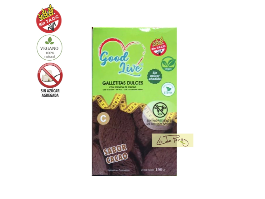 GALLETA GOOD LIVE DE CACAO