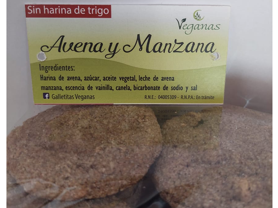 VEGANAS AVENA Y MANZANA