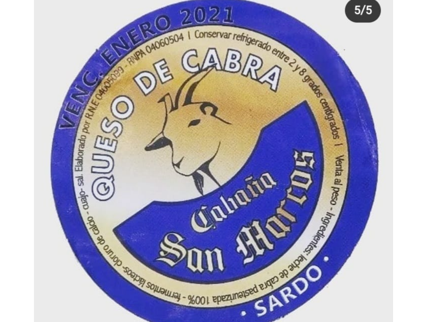 QUESO DE CABRA SARDO X 200 GR