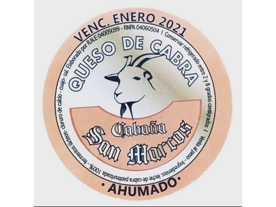 QUESO DE CABRA AHUMADO X 200 GR