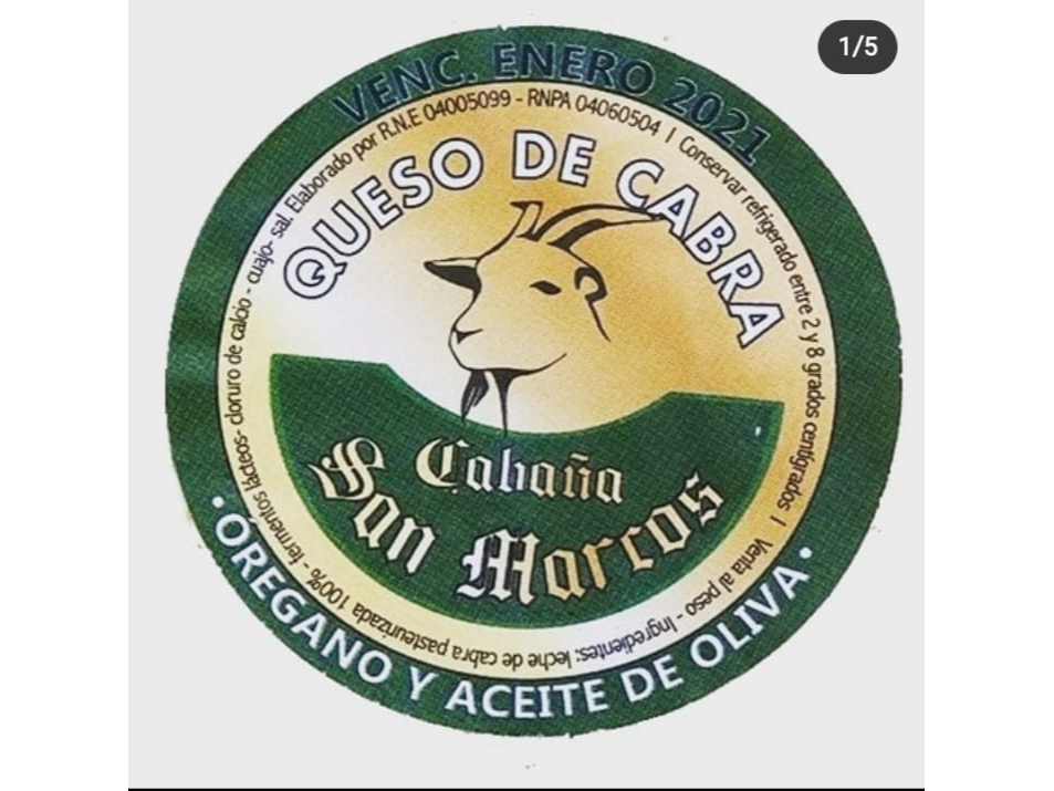 QUESO DE CABRA OREGANO Y ACEITE DE OLIVA X 200 GR