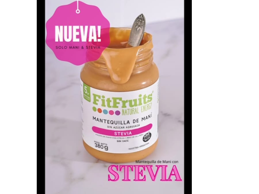 MANTEQUILLA DE MANI CON STEVIA