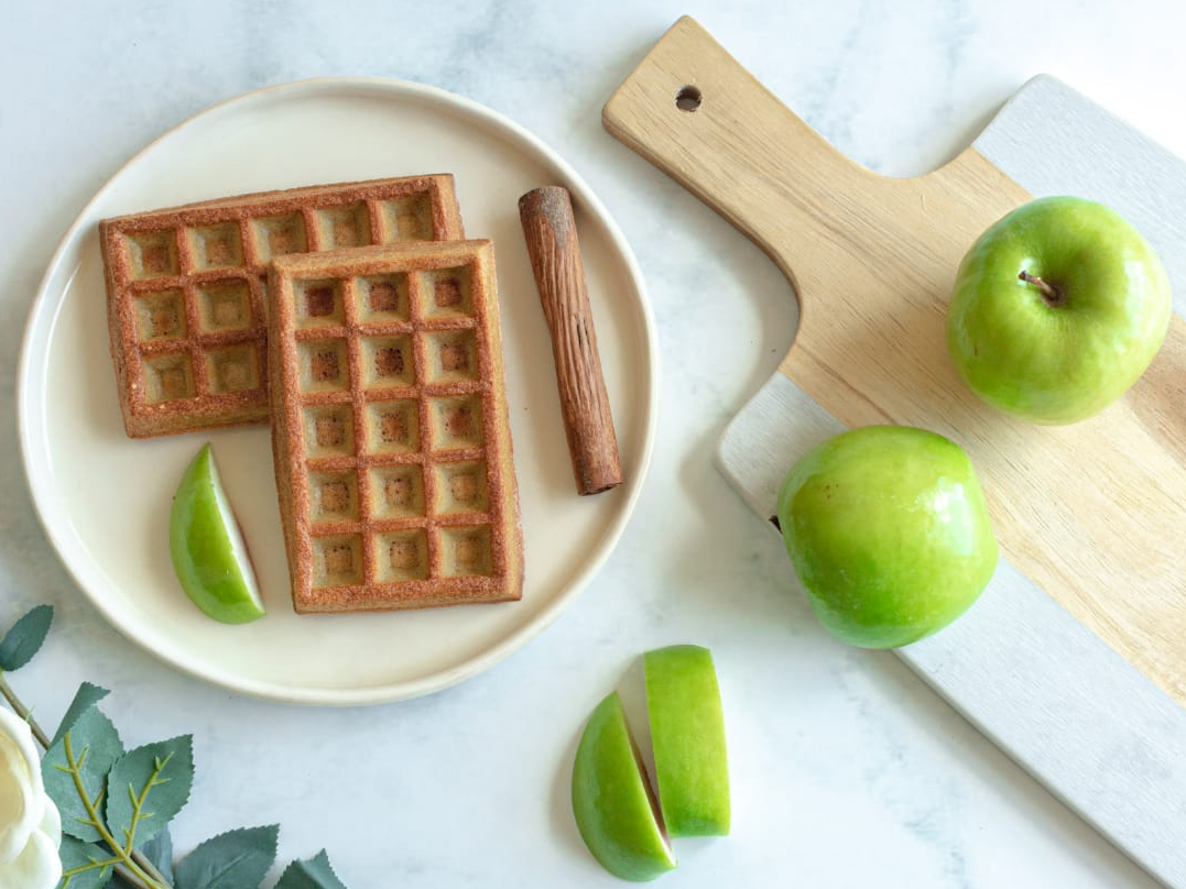 WAFFLES DE MANZANA X 2