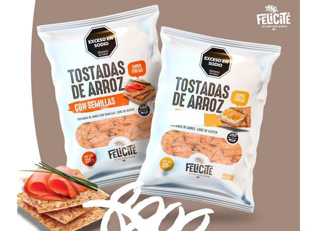 TOSTADAS DE ARROZ CON SEMILLA X 120 G POR UNIDAD SIN TACC