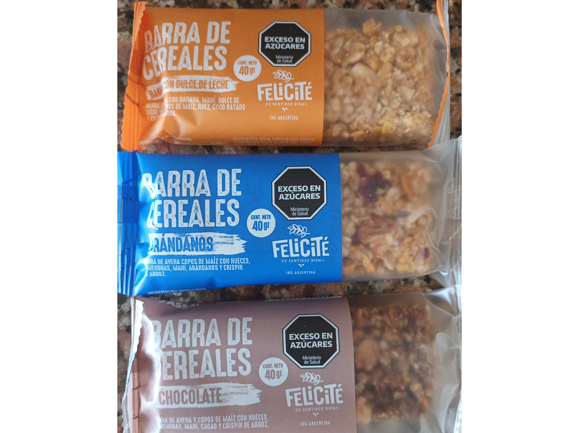 Barritas de cereales . CON ARANDANOS. X 12 unid