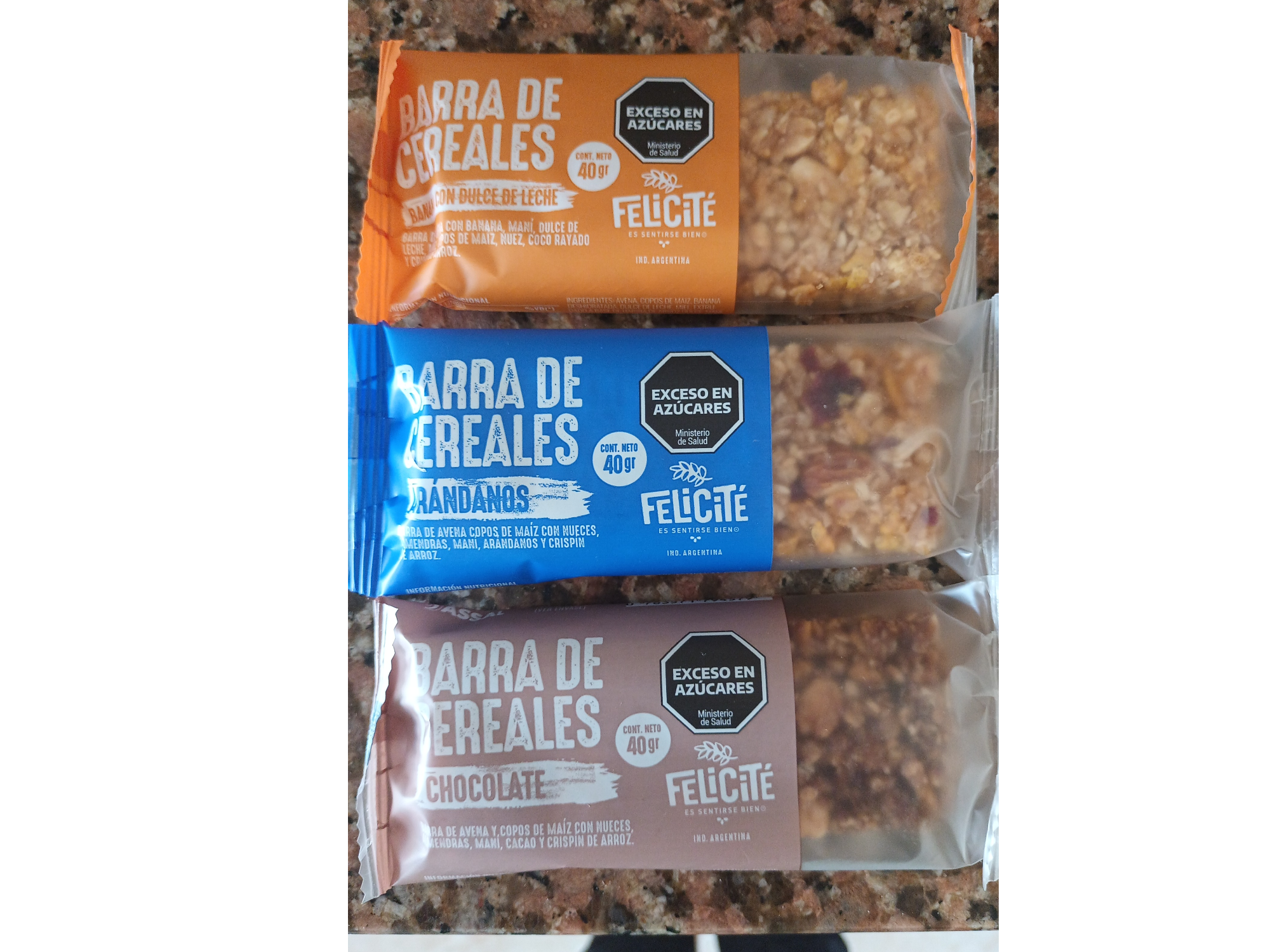 Barra de Cereal . BANANA Y DULCE DE LECHE X 12 Unid