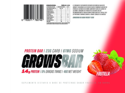 N Barritas Proteicas de Frutilla x 12 unid