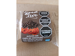 ALFAJOR CON CHIPS DE COCO SEMIAMARGO- RELLENO DDL -  X 12 UNID - SIN TACC