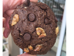 Choco avena estilo turrón de Quaquer con nueces y chips  x 12 unidades