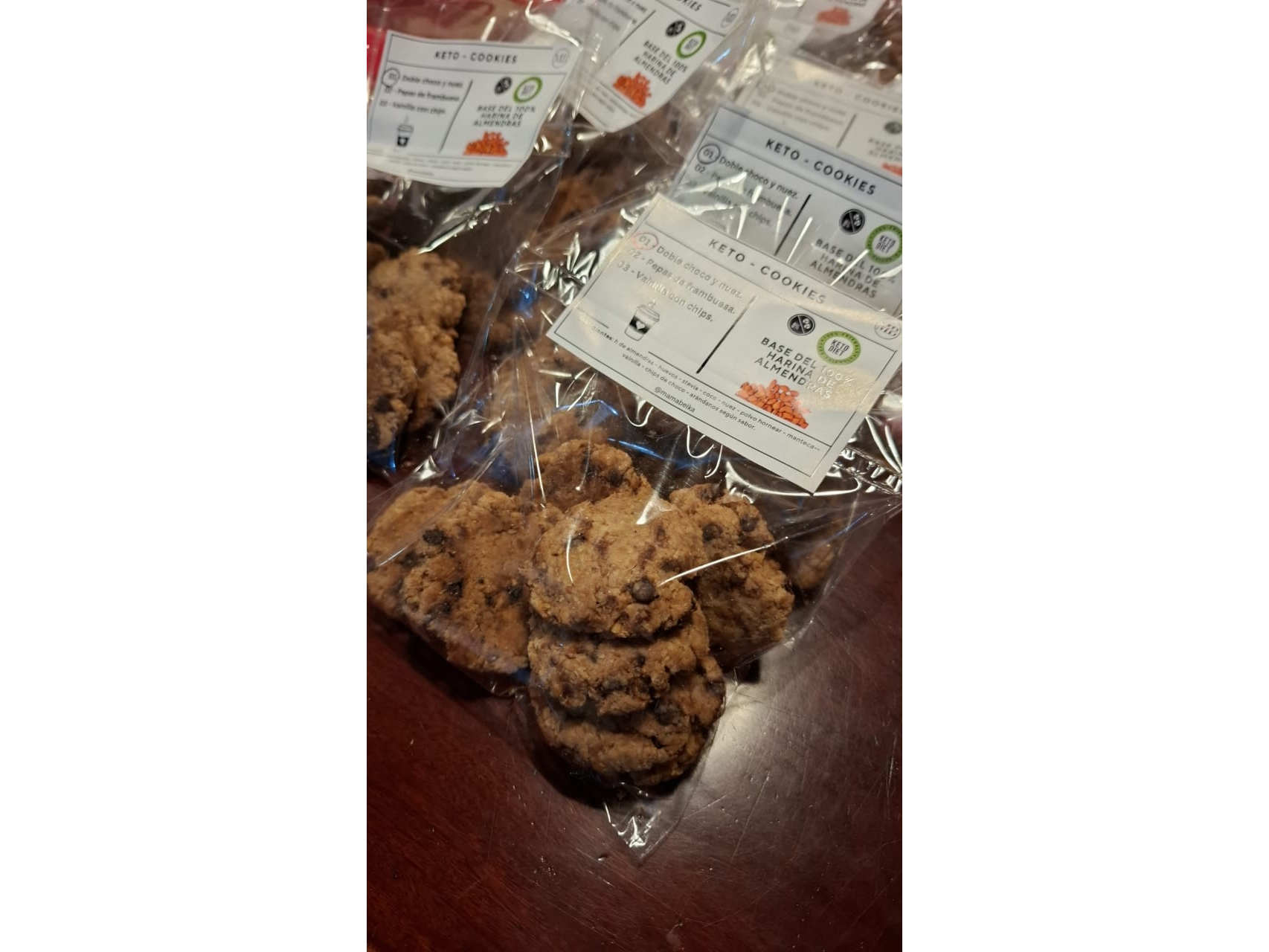 KETO COOKIES x 8 UNID BANANA Y NUEZ